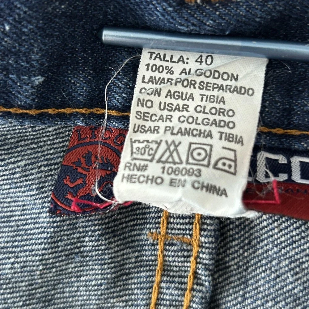 OLICO Shorts Mens 40 Blue Denim Jean‎ Relaxed Fit Jort 12 Inseam Carpenter Baggy